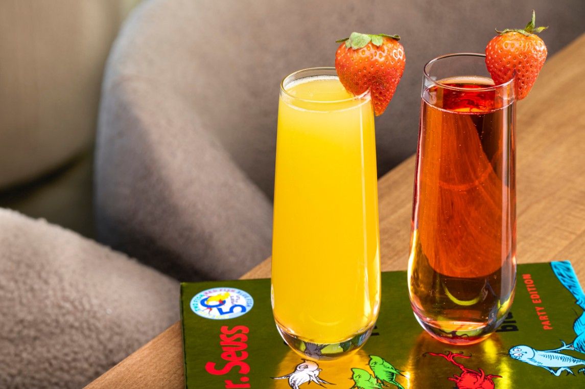 Refreshing Mimosas at Early Birds Brunch Las Vegas